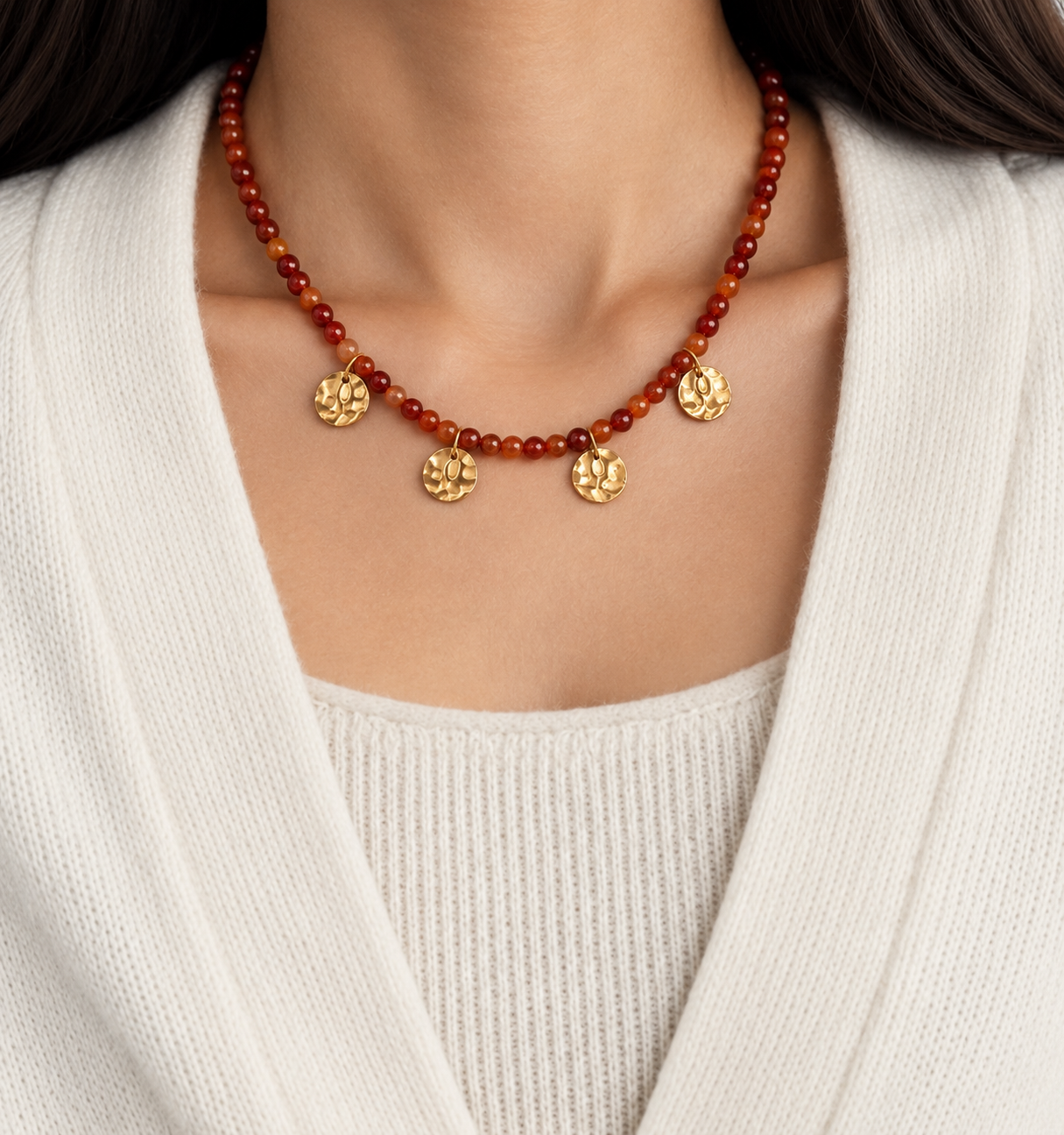 Collar Aurora | Ágata rayada